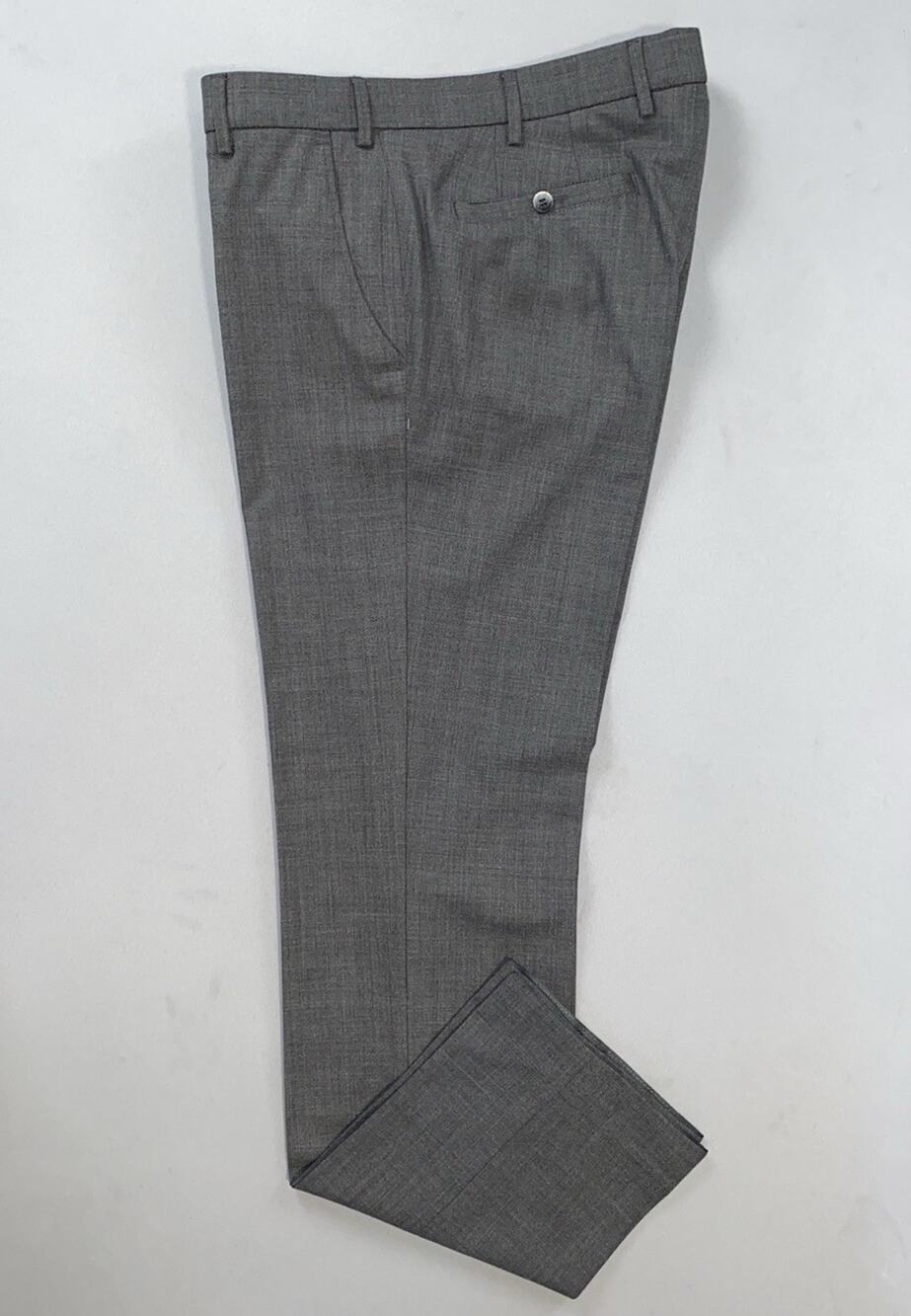 Meyer 'Roma' Flat Front Slim Fit Stretch Poly-Wool Dress Pants. Tag 52, 35X32.5